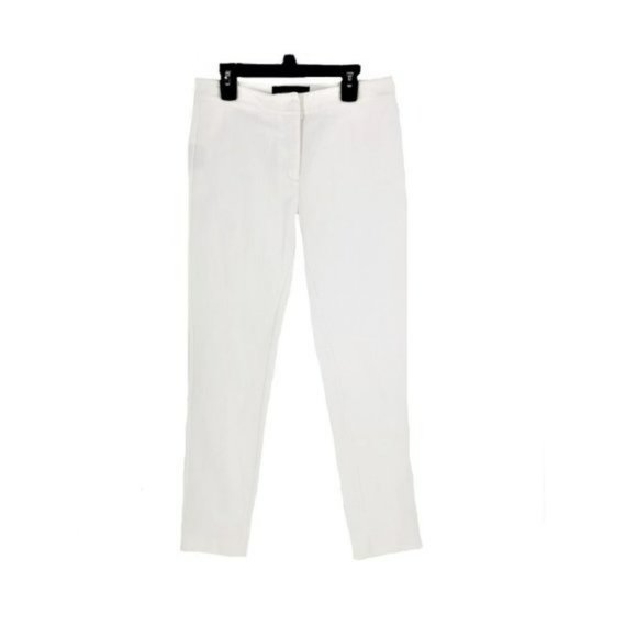 Derek Lam White Denim Ankle Jeans Sz 4 Mid Rise Slim Leg - Picture 1 of 3